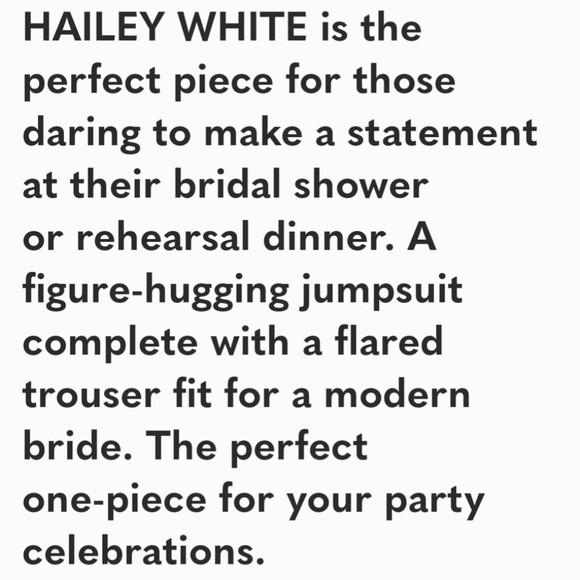 Nadine Merabi Hailey White Jumpsuit | NWT - Picture 9 of 16